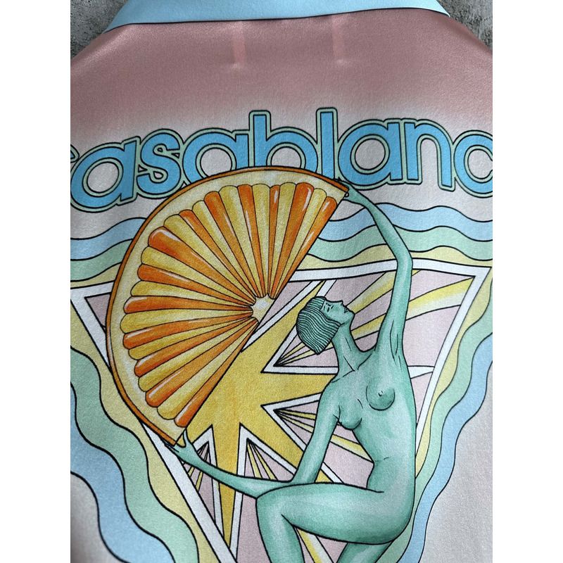 Casablanca Wave-Print Short-Sleeved Shirt