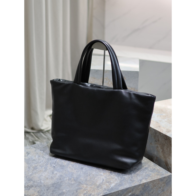 Saint Laurent Leather Tote Black Bag