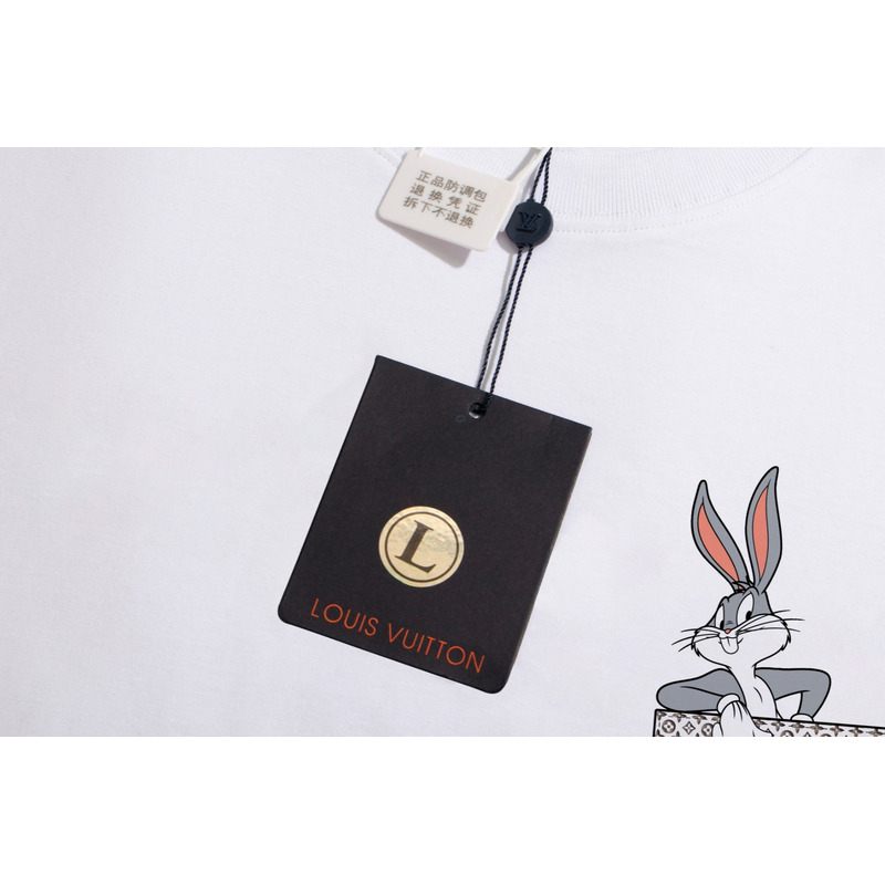 l**is V*t*n looney tunes bugs bunny breast print - t-shirt imprimé white