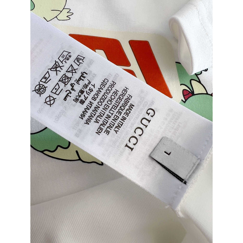 g*u*i Pra*a cotton print t-shirt white