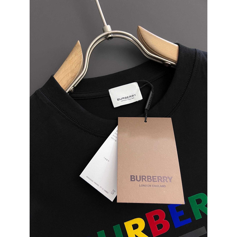 B**rry print cotton t-shirt black