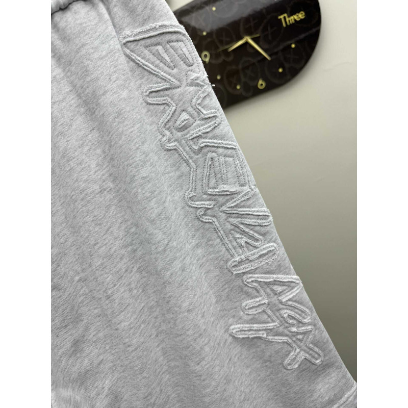 Ba*len*cia*ga logo shorts in gray