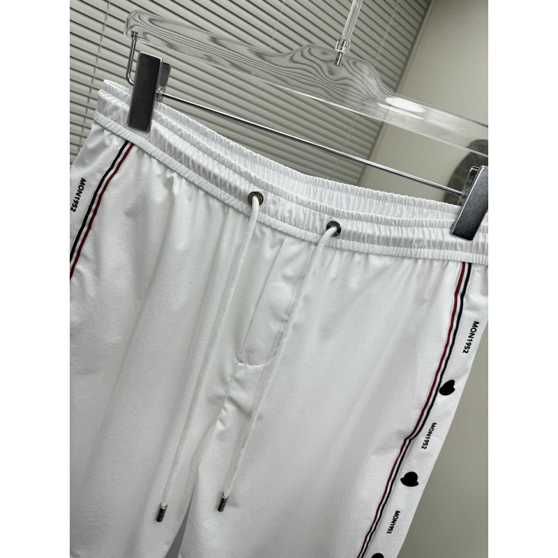 Moncler Logo-Print Shorts In White