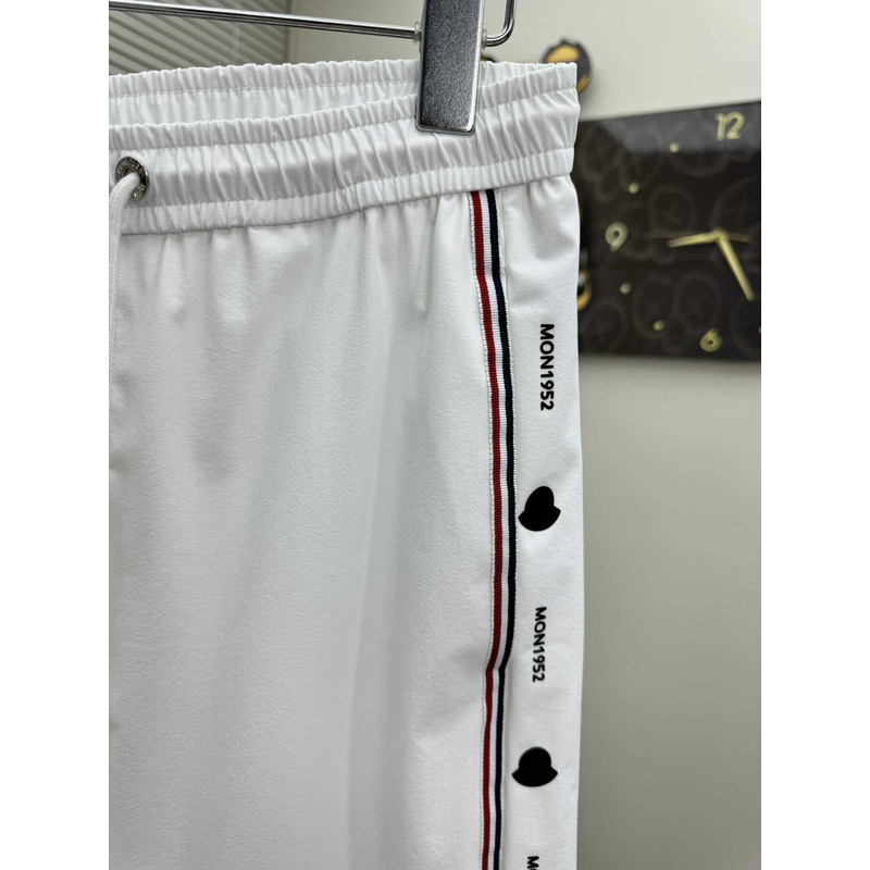 Moncler Logo-Print Shorts In White