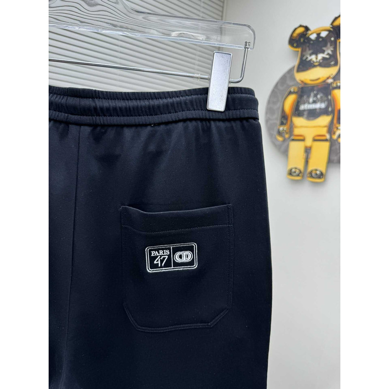 D*or logo-print shorts in dark blue