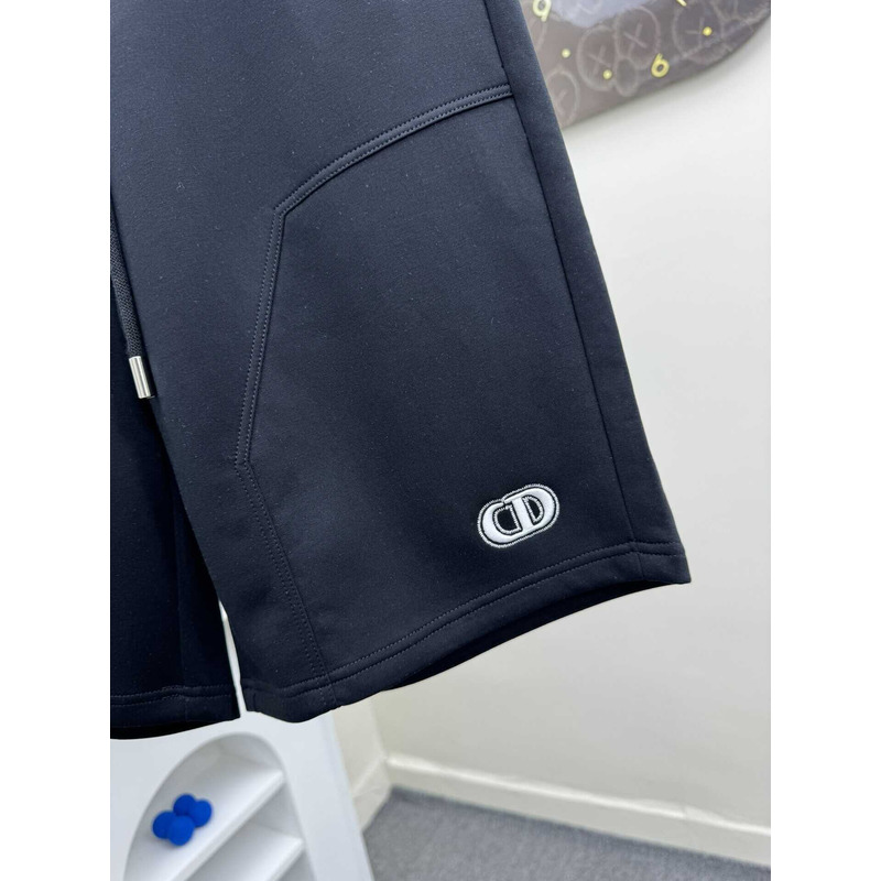 D*or logo-print shorts in dark blue