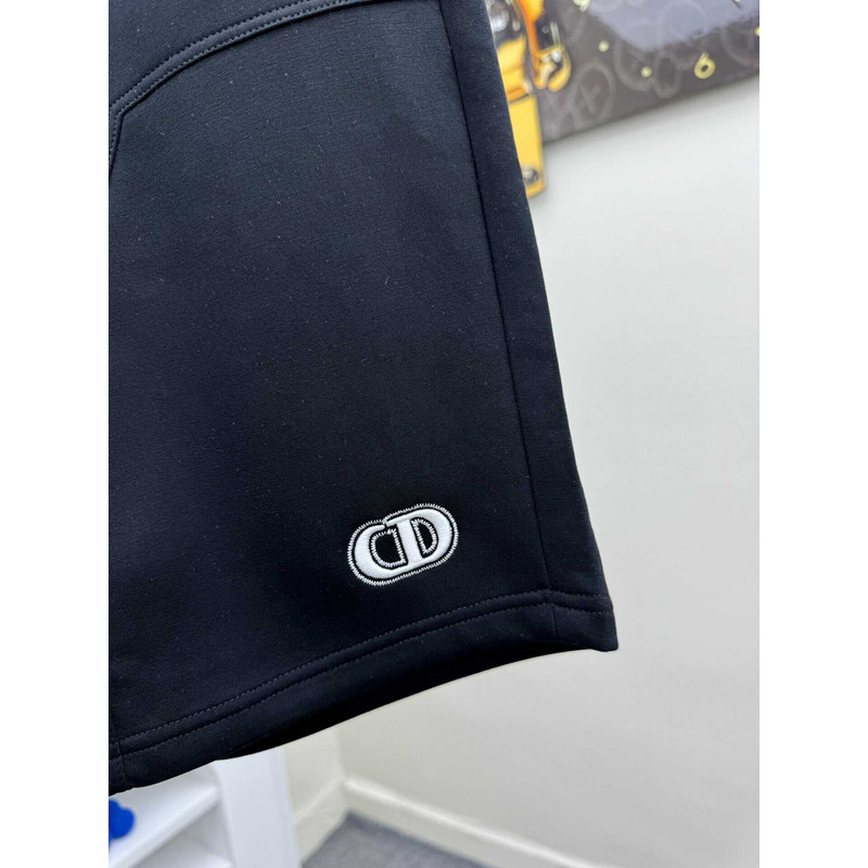 D*or logo-print shorts in dark blue