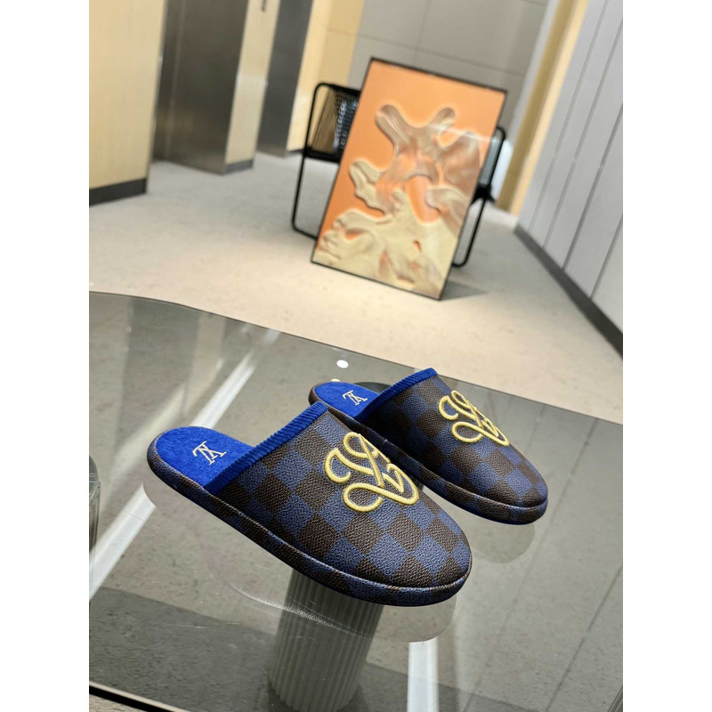 l**is V*t*n lv palace slipper damier blue