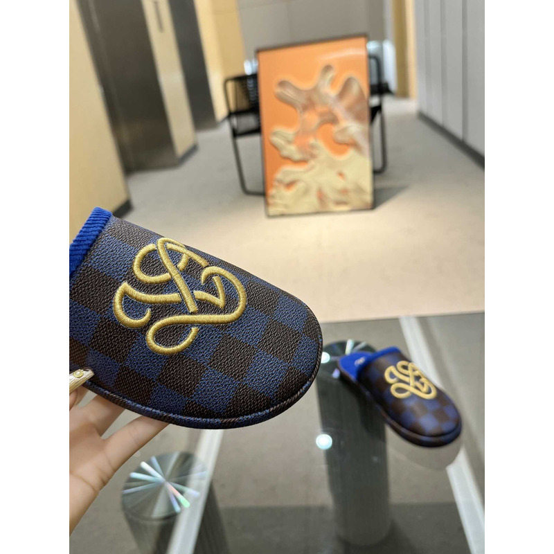 l**is V*t*n lv palace slipper damier blue