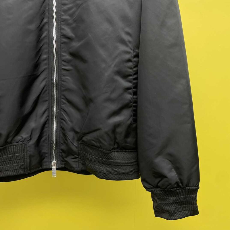 D*or bomber jacket black ottoman cotton blend