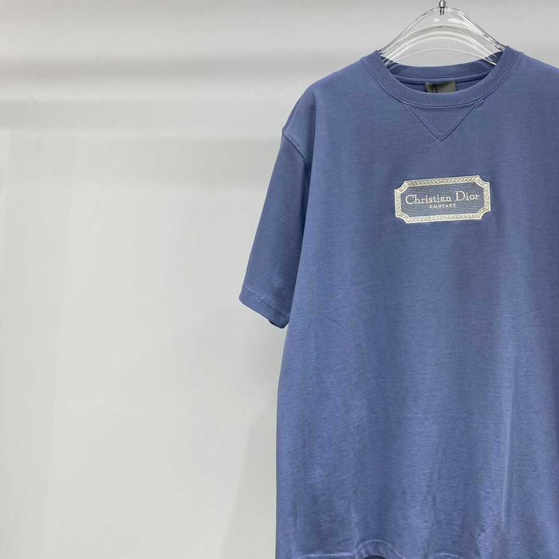 D*or logo printed t-shirt in blue