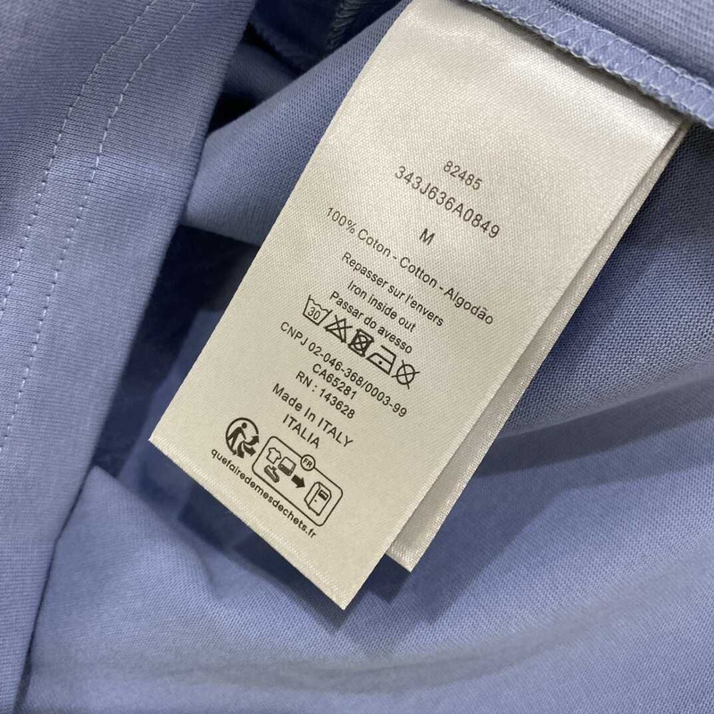 D*or logo printed t-shirt in blue