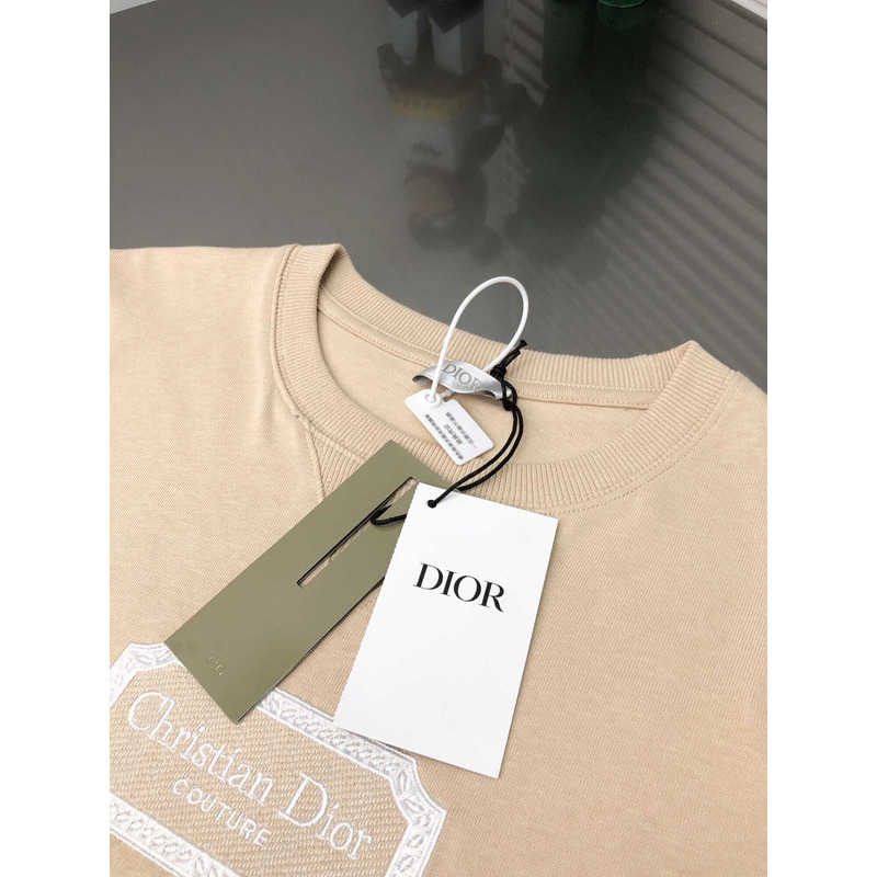 D*or cotton jersey t-shirt beige