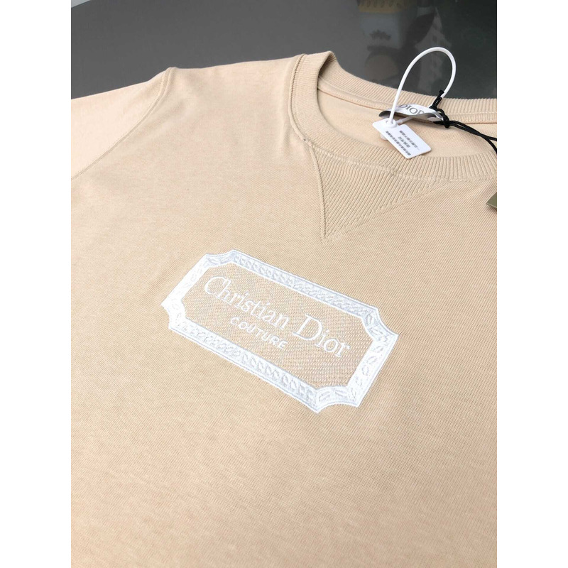D*or cotton jersey t-shirt beige