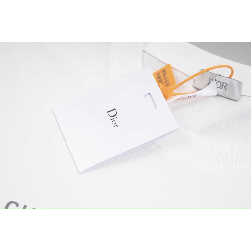 D*or relaxed-fit t-shirt cotton jersey white