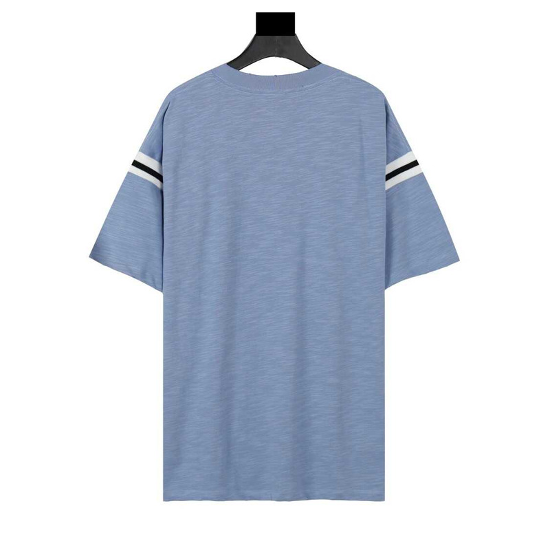 D*or oversized t-shirt slub cotton jersey navy blue