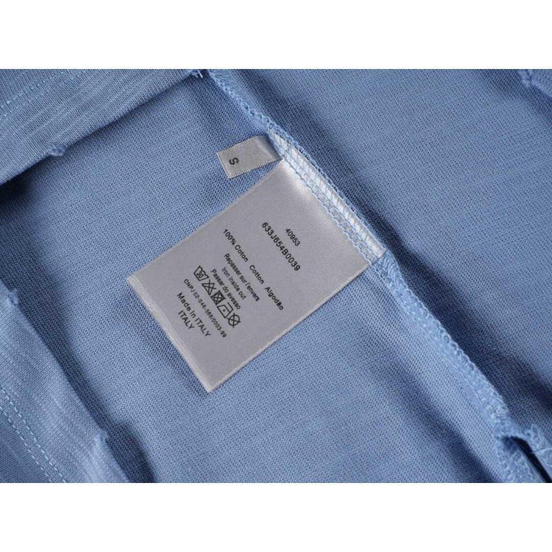 D*or oversized t-shirt slub cotton jersey navy blue