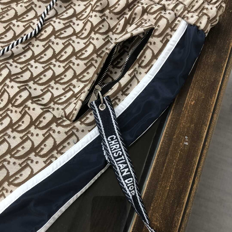 D*or oblique cotton shorts brown