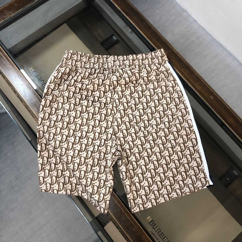 D*or oblique cotton shorts brown