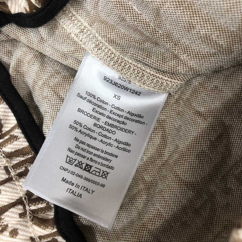 D*or oblique cotton shorts brown