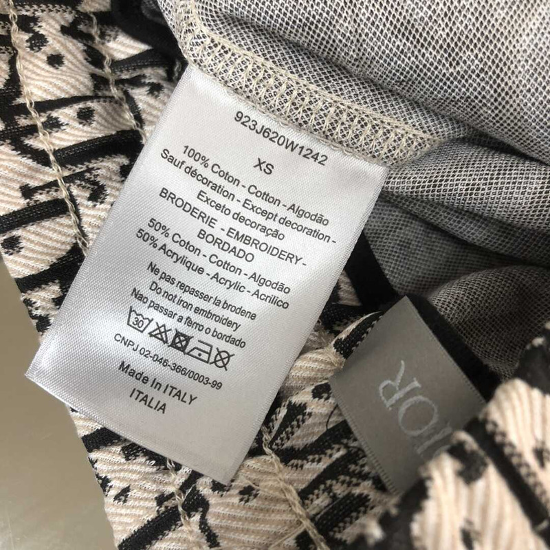 D*or oblique cotton shorts beige