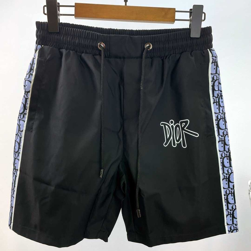 D*or logo printed oblique short in black