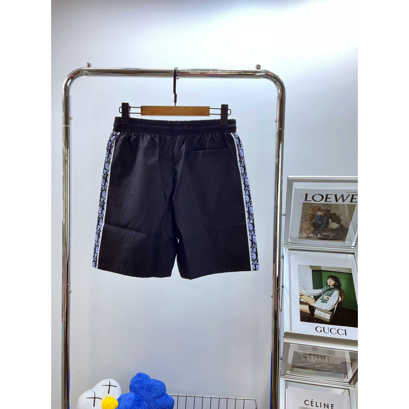 D*or logo printed oblique short in black