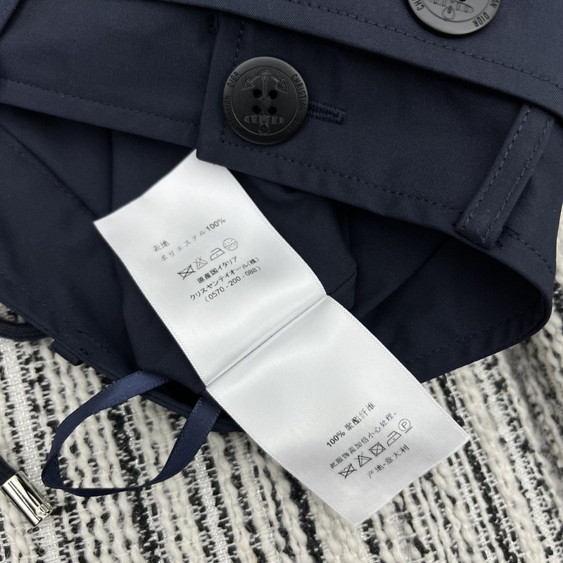 D*or sailor miniskirt cotton gabardine blue