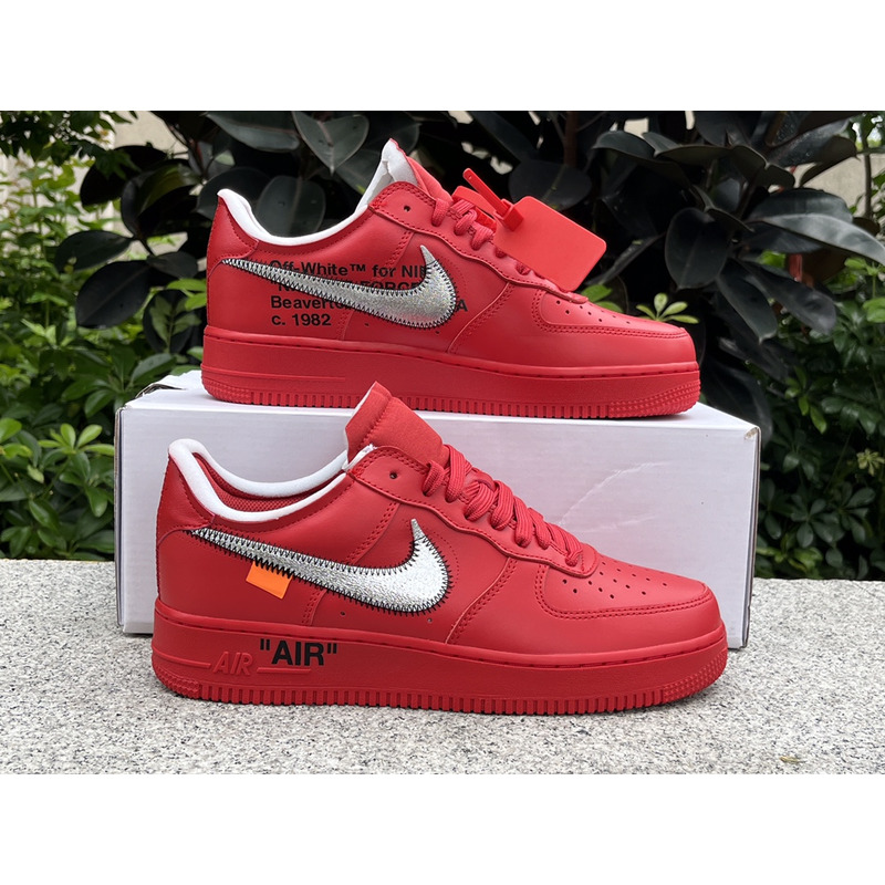 OFF-WHITE x Nike Air Force 1 Red