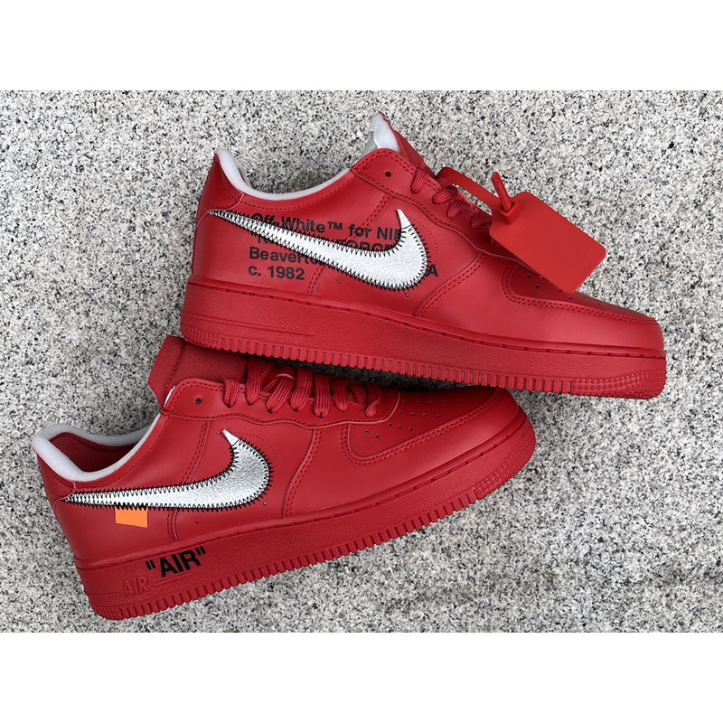 OFF-WHITE x Nike Air Force 1 Red