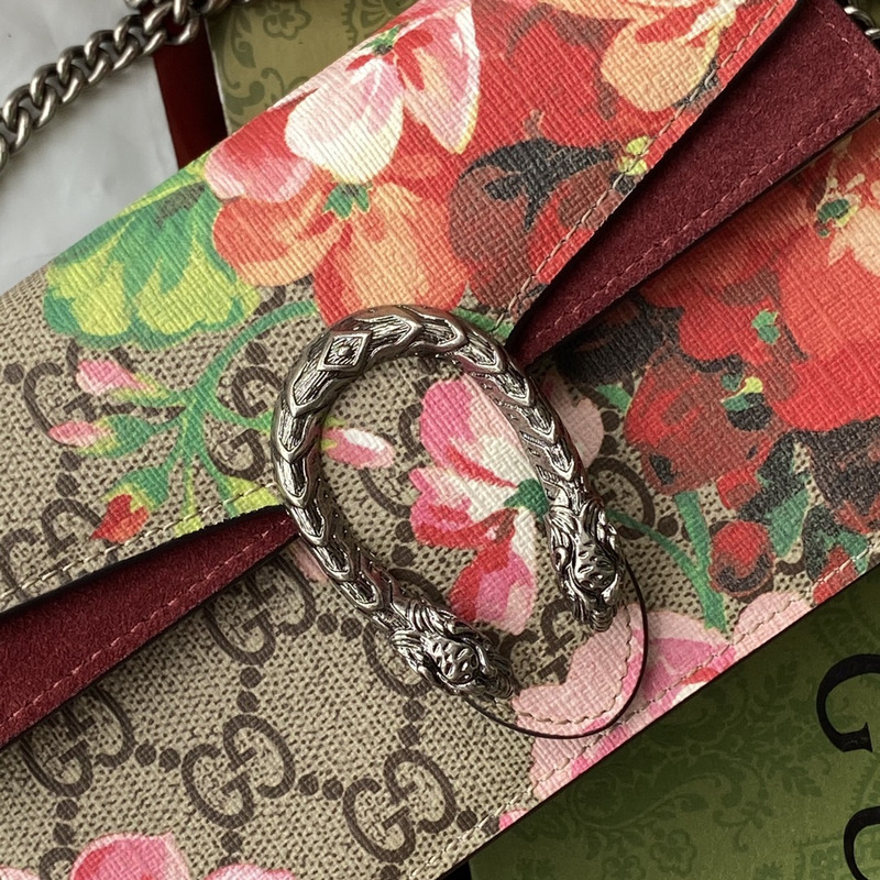 g*u*i brown canvas S*per mini gg S*p*e blooms dionysus crossbody bag