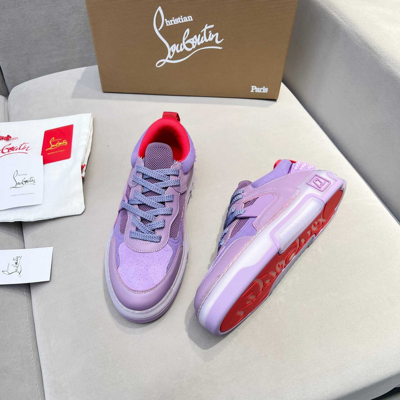 Ch**an louboutin astroloubi lace-up sneakers purple