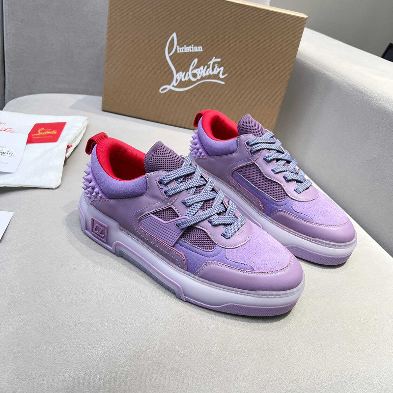 Ch**an louboutin astroloubi lace-up sneakers purple