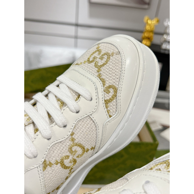 g*u*ig*u*i gg S*p*e panelled sneakers white