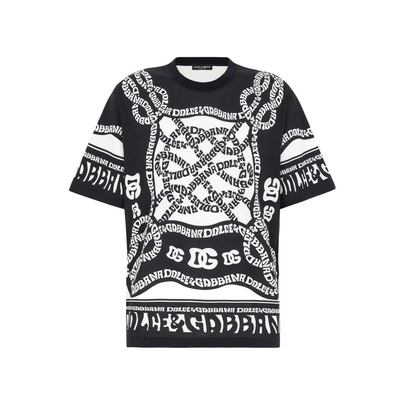 Dolce & Gabbana logo-print cotton T-shirt Black