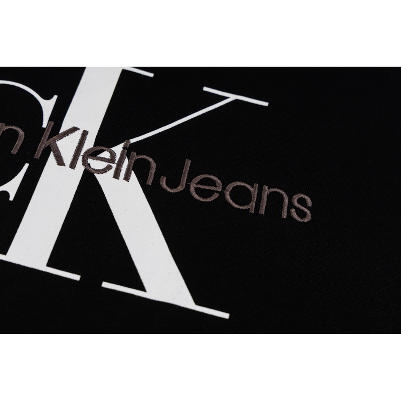 Calvin Klein Monogram Logo Crewneck T-Shirt Black