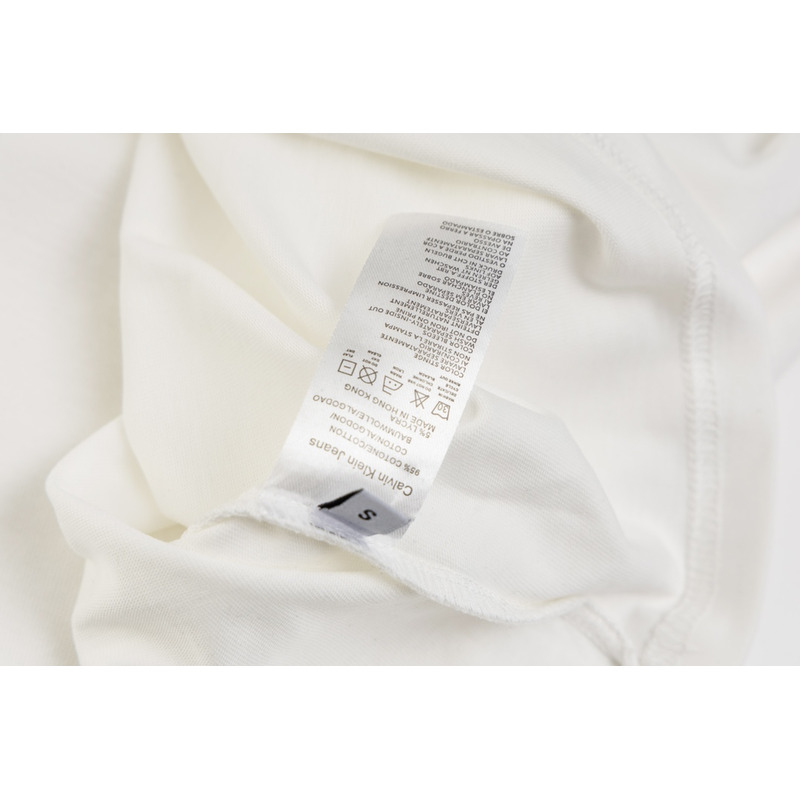 Calvin Klein Monogram Logo Crewneck T-Shirt White