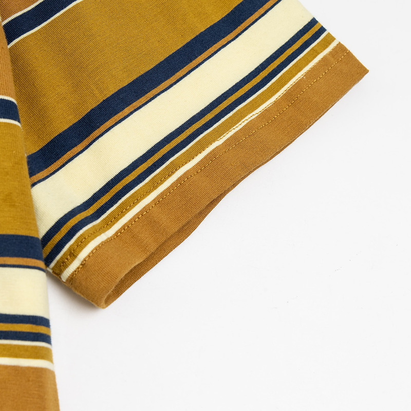 Miu Miu Jersey T-shirt Stripes Cotton Mustard