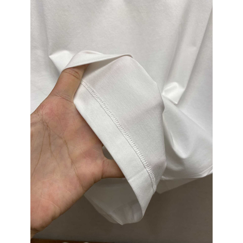 Versace Embroidered University Coral T-shirt White