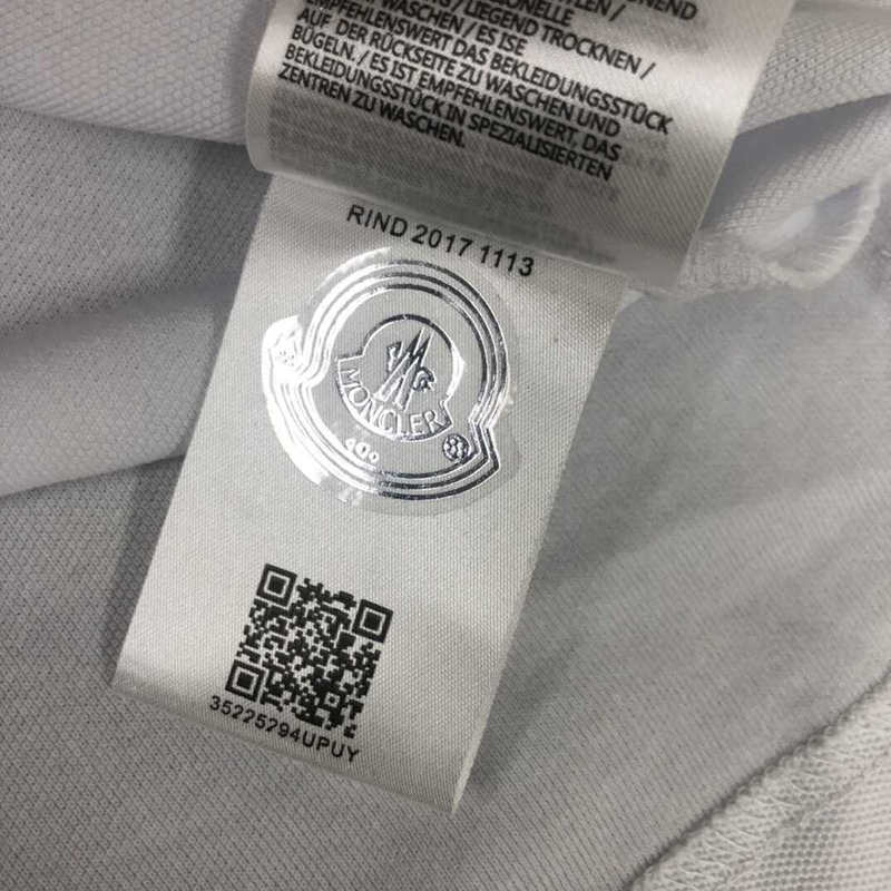 Moncler Logo-embroidered Polo Shirt Cotton White