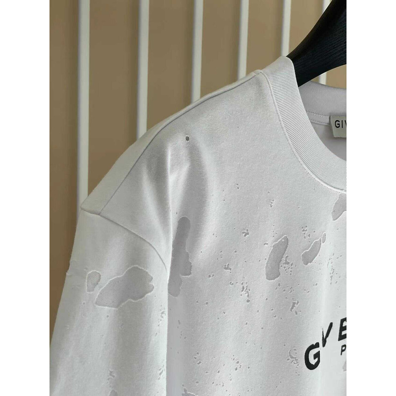 Givenchy Paris Print T-Shirt White