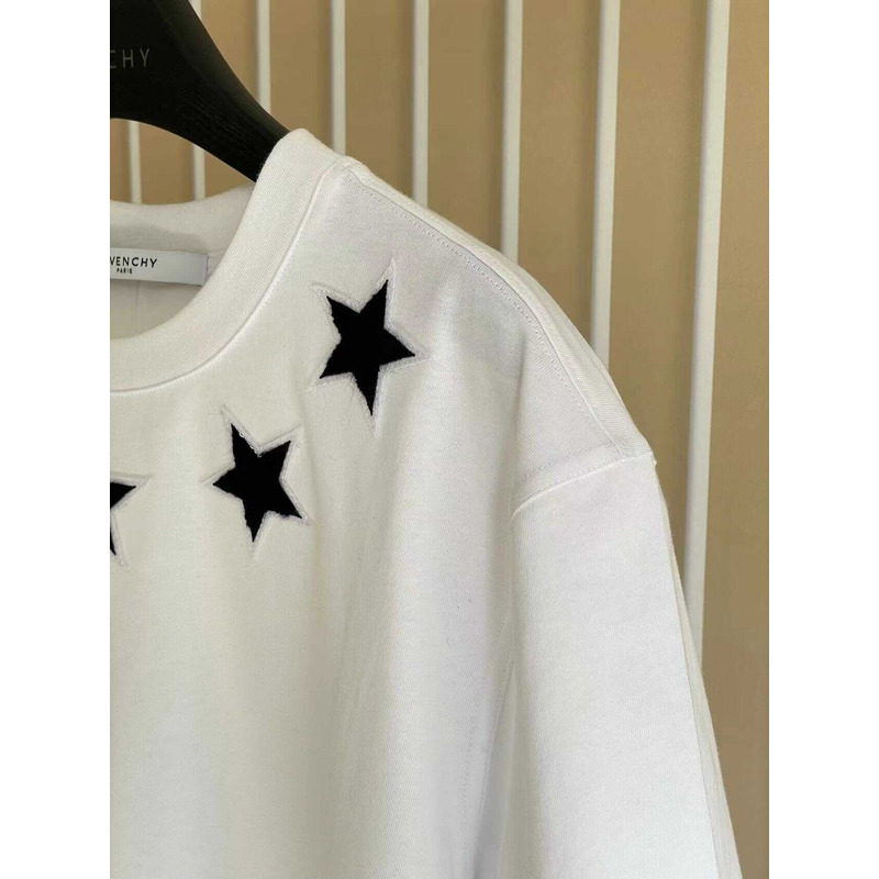 Givenchy Stars Embroidered T-Shirt White