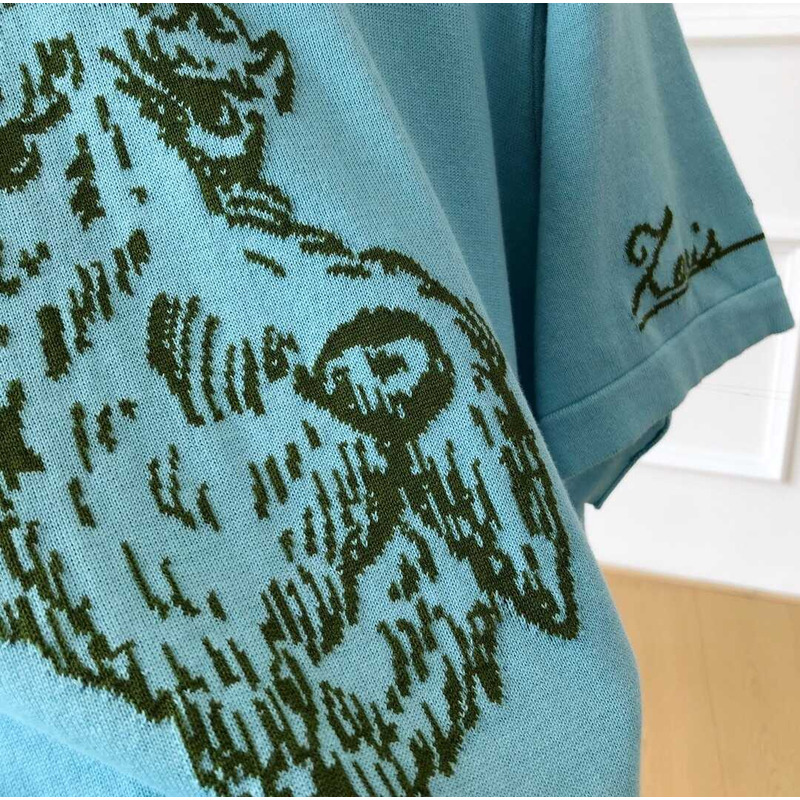 l**is V*t*n cotton t-shirt blue