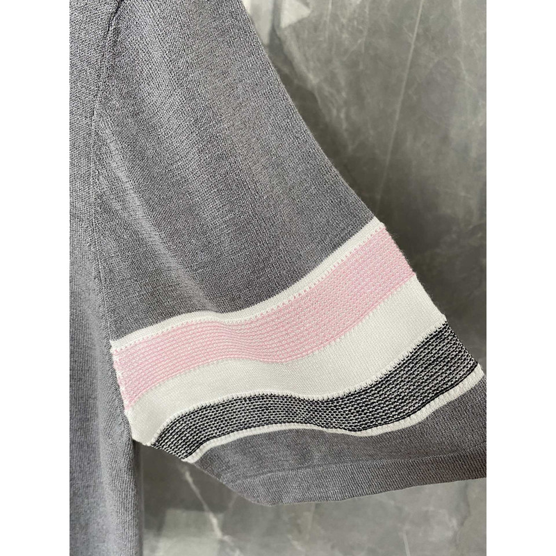 Thom Browne Crewneck T-Shirt Grey