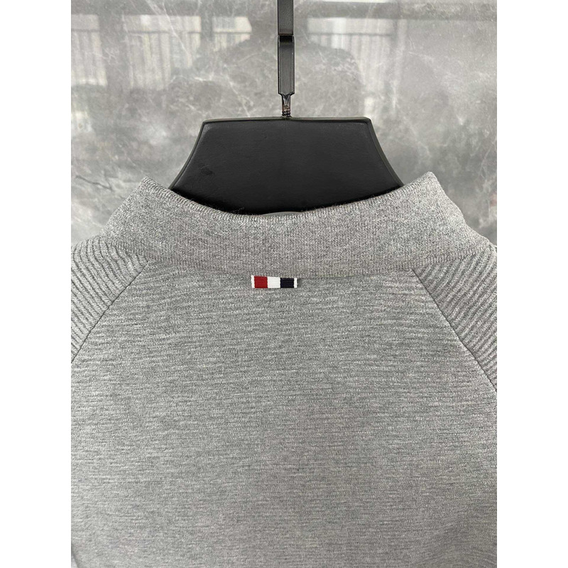Thom Browne Cotton Polo Shirt Grey