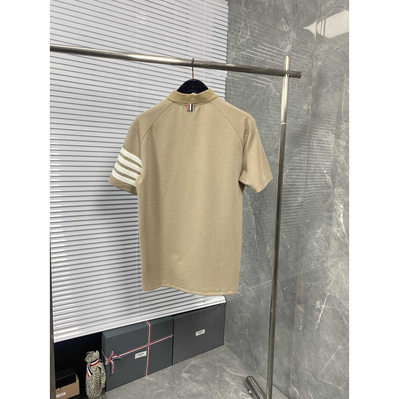 Thom Browne Thom Browne Cotton Polo Shirt Beige