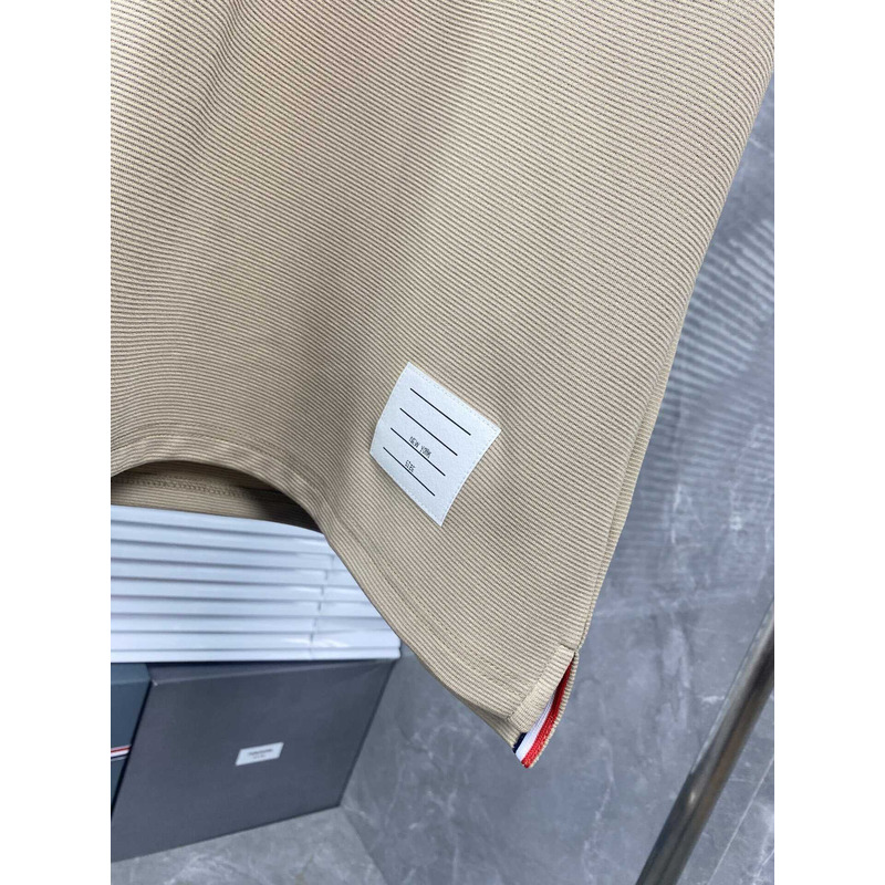 Thom Browne Thom Browne Cotton Polo Shirt Beige