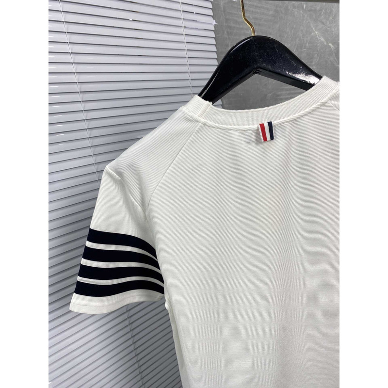 Thom Browne Thom Browne Cotton T-Shirt White