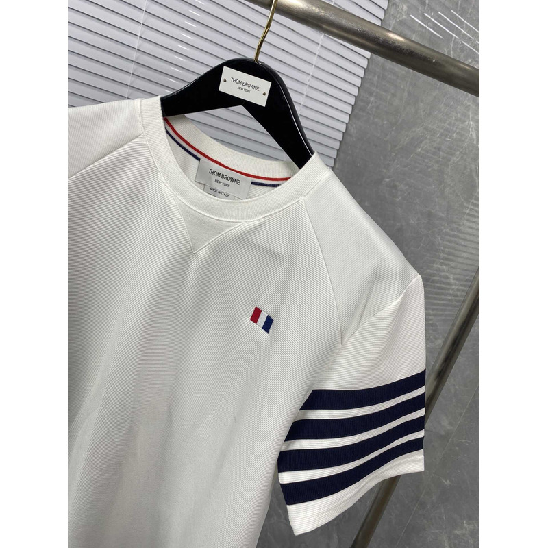 Thom Browne Thom Browne Cotton T-Shirt White