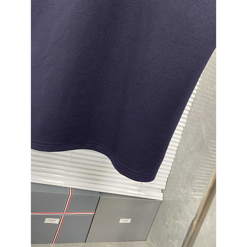 Thom Browne Cotton Polo Shirt Black